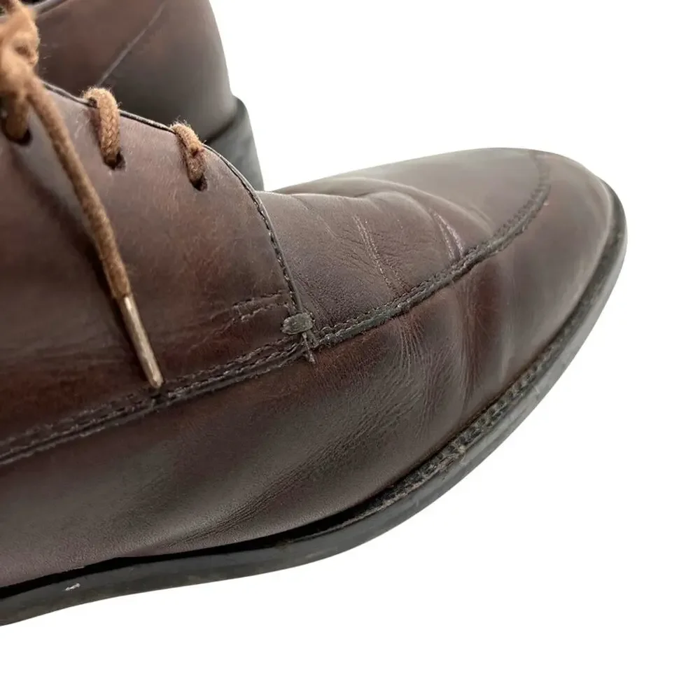 Cole Haan Grand OS Mens Dark Brown Genuine Leather Oxford Dress Shoes sz 11